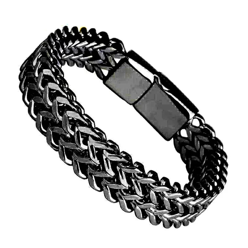 Bracelet en acier inoxydable Chic pour homme