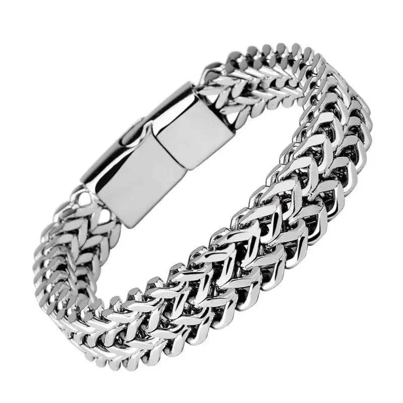 Bracelet en acier inoxydable Chic pour homme